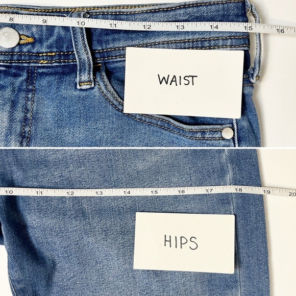 Anthropologie‎ Pilcro Slim Boyfriend Jeans 28 6 mid rise stretch relaxed blue - Picture 10 of 12